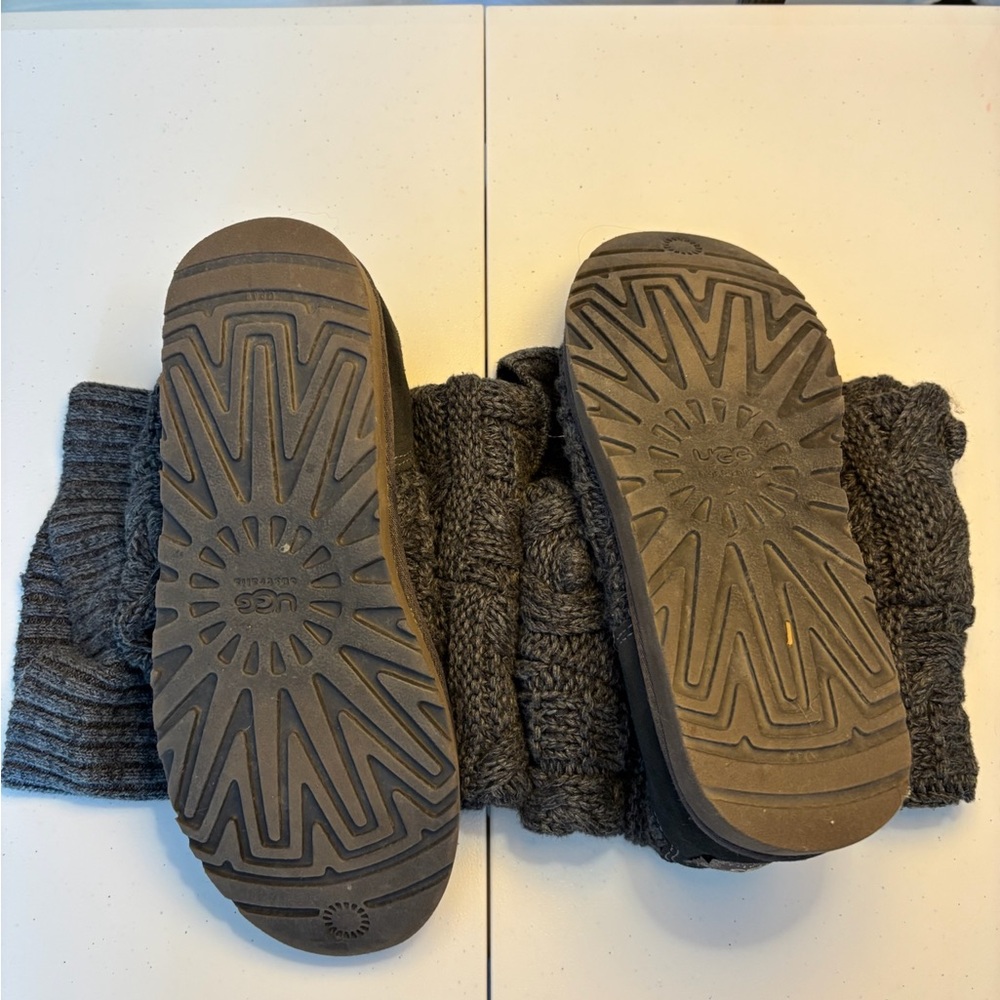 UGG Charcoal Knit Boots
